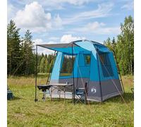 Party Tent Blue 210x210x190cm 4-Person 185T Polyester PU Coated Outdoor Portable