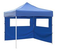 Party Tent Blue Oxford Fabric 291x291x315cm Pop-Up Foldable with Wheeled Bag PVC