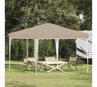 Party Tent Cream 288x288x245cm Oxford Fabric Pop-Up Waterproof UV Shelter Stable
