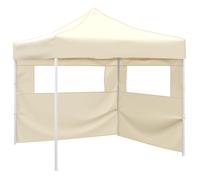 Party Tent Cream 291x291x315cm Oxford Fabric Pop-Up Foldable Waterproof with Bag
