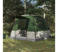 Party Tent Green 310x310x221cm 185T Polyester PU Coating 10-Person Event Shelter