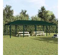 Party Tent Green 4x8m Polyethylene Steel Frame Collapsible Garden Canopy 800x400
