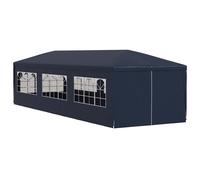 vidaXL Party Tent 3x9m with 8 Walls Blue Patio Garden Gazebo Marquee Pavilion