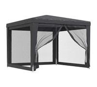 (Red, 300 x 300 x 246 cm (L x W x H)) vidaXL Party Tent with Mesh Sidewalls Canopy Gazebo Multi Colours Multi Sizes
