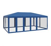 vidaXL Party Tent with 10 Mesh Sidewalls Party Gazebo Canopy Marquee Red HDPE