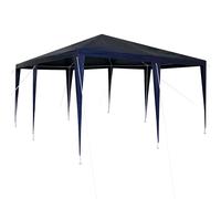 Party Tent 4x4m Green Polyethylene Steel Frame Collapsible Garden Events Gazebo