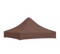 vidaXL Party Tent Roof UV-Resistant Water Resistant Replacement Roof Tarpaulin Tent Roof Replacement Roof Tarpaulin for Garden Tent Gazebo 2 x 2 m Brown 270 g/m²
