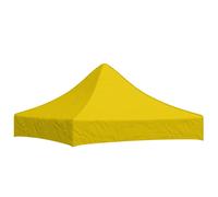 vidaXL Party Tent Roof 4x3 m Yellow 270 g/m² Replacement Canopy Gazebo Cover