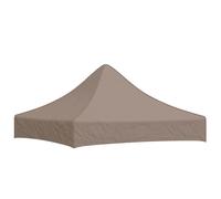vidaXL Party Tent Roof 4x3 m Taupe 270 g/m² Replacement Canopy Gazebo Cover