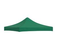 Party tent roof 3x3m Green 600D Oxford PVC canopy UV & water resistant easy-fit
