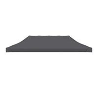 vidaXL Party Tent Roof 3x6 m Anthracite UK