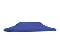 Party Tent Roof 3x6m Blue Pavilion Canopy Cover Gazebo Marquee Top vidaXL