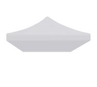 vidaXL Party Tent Roof 3x6 m White