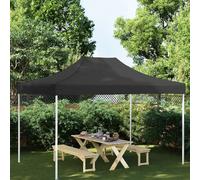 Party Tent Roof 4.31x2.91m Black 600D Oxford PVC Coated UV Waterproof Canopy Top