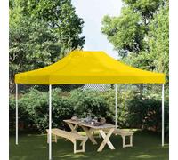 Party Tent Roof, 4 x 3 m, Yellow, 600D Oxford Fabric with PVC Coating, UV and Water Resistant, Replacement Canopy for Gazebo, Outdoor Canopy for Garden, Patio, Balcony