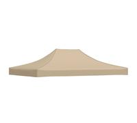 vidaXL Party Tent Roof 4x3 m Beige 270 g/m虏 UK HOT