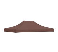 vidaXL Party Tent Roof Replacement Canopy 4x3 m Brown 270 g/m²