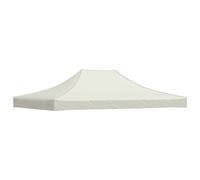 Party Tent Roof 4x3 m Cream 270 g/m² Replacement Canopy Gazebo Cover vidaXL