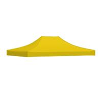 vidaXL Party Tent Roof 4x3 m Yellow 270 g/m² Replacement Canopy Gazebo Cover