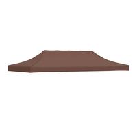 vidaXL Party Tent Roof 6x3 m Brown 270 g/m² Replacement Canopy Gazebo Cover