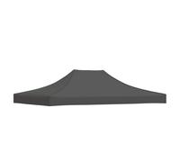 vidaXL Party Tent Roof 4x3 m Anthracite 270 g/m² Replacement Canopy Cover