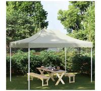 vidaXL Party Tent Roof 4x3 m Cream 270 g/m² Replacement Canopy Gazebo Cover