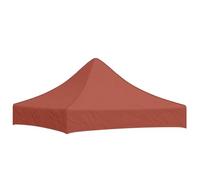 Party Tent Roof Replacement Roof 2 x 2 m Terracotta Red 600D Oxford Fabric with PVC Coating UV and Water Resistant for Gazebo Canopy Outdoor Garden Patio