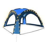 Party Tent with LED and 4 Sidewalls Camping Canopy Gazebo Multi Colours vidaXL