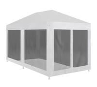 (Anthracite, 300 x 300 x 246 cm (L x W x H)) vidaXL Party Tent with Mesh Sidewalls Canopy Gazebo Multi Colours Multi Sizes
