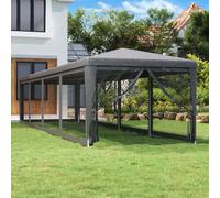 (Blue, 300 x 1200 x 260 cm (L x W x H)) vidaXL Party Tent with Mesh Sidewalls Canopy Gazebo Multi Colours Multi Sizes