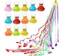 Party Throw Streamers, 12pcs Colorful Party Paper Throw Streamer, No Mess Party Hand Throw Streamers for Birthday Wedding Graduation Party Favors Shows