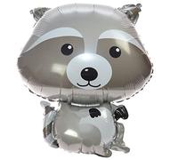 Party Time BLF3615SZO-2885 Forest Animals Raccoon Foil Balloon, Multi-Colour