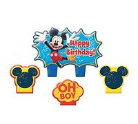 Party Time Disney Mickey Mouse Mini Character Birthday Candle Set, Multi , 1.25 Wax by TradeMart Inc.