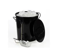 Party Time Ice Bucket and Scoop Attached by Chain - Ideal for Serving Ice at Cocktail Parties