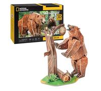 Party Town - Brown Bear 3D Puzzle, 88 Pieces, Realistic Style, Jigsaw, 8+ Years, 17cm x 24.5cm