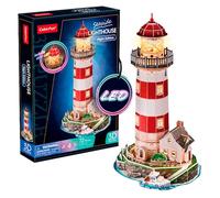 Party Town - Lighthouse Night Edition Led | 3d Puzzle | Toys For 8 Year Old Boys | Toys For 8 Year Old Girls | Model Kits | Model Building | Puzzles For Adults