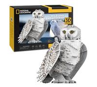 Party Town - Snowy Owl |3d Puzzle | Model Kits | Puzzles For Adults | Puzzles For Kids | Craft Kit | Jigsaw Puzzle | Model Building | Model Kit | 62 Pieces