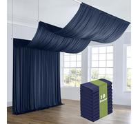 Party Village 50ftx40ft Navy Blue Ceiling Curtain for Wedding Parties