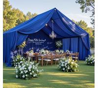 Party Village 50ftx40ft Royal Blue Ceiling Curtain for Wedding Parties