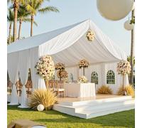 Party Village 50ftx40ft White Ceiling Curtain for Wedding Parties