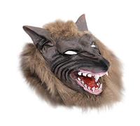 Party Wolf Cosplay for and Costume Halloween Head Mask Adult Halloween Masks(4 Brown,One Size)