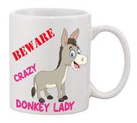 Partybitz Beware Crazy Donkey Lady 11oz Ceramic Mug