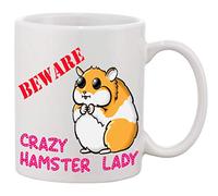 Partybitz Beware Crazy Hamster Lady 11oz Ceramic Mug
