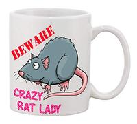 Partybitz Beware Crazy Rat Lady 11oz Ceramic Mug