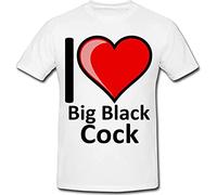 Partybitz Comedy I Love Big Black Cock T Shirt Large