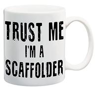 Partybitz Funny Trust Me I'm A Scaffolder 11oz Ceramic Mug, White