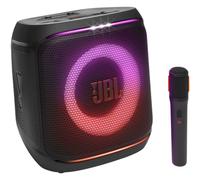 JBL Partybox Encore 2, Wireless Bluetooth Party Speaker with Wireless Mic, 15 Hours of Playtime, IPX4 Splashproof, Pro Sound with AI Sound Boost and Auracast Multi-Speaker Connection, Black