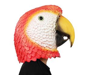 PartyCostume Deluxe Innovative All Saints Costume Meeting Botanical Man Head Mask Parrot