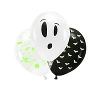 PartyDeco Balloon Set UV Halloween Ghosts Diameter 27 cm Set of 3