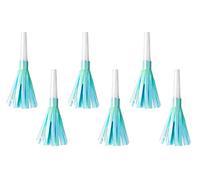 PartyDeco Blue Party Trumpet Set Pipes Birthday Party Decoration Party Accessories Bachelorette Party Cake Decorations